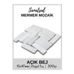 Sanatsal Mozaik Sanatsal Doğal Mermer Mozaik (200gr) Hobi Taşı