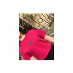 Sancak Görünümlü Örümcek Tasarım Crop - Pembe - XS
