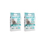 Sancat 2x10 lt Marsilya Sabunu Kokulu Premium Beyaz Kedi Kumu