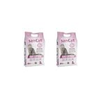 Sancat 2x5 lt Bebek Pudrası Kokulu Premium Beyaz Kedi Kumu