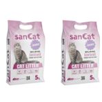 Sancat 2x5 lt Lavanta Kokulu Premium Beyaz Kedi Kumu