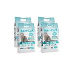Sancat 4x10 lt Marsilya Sabunu Kokulu Premium Beyaz Kedi Kumu