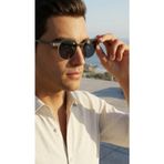 Sanches Geometrik Polarize Güneş Gözlüğü 54 Mm Modern Retro Tasarım Premium Polarize Cam 54 Mm