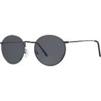 Sanches Retro Gun Metal Füme Polarize Cam Yuvarlak Güneş Gözlüğü