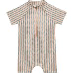 Sand Mother Uv Korumalı Bebek & Çocuk Tek Parça Mayo - 1,5 - 2 Yaş - Turuncu - Yeşil