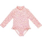 Sand Mother Uv Korumalı Uzun Kollu Tek Parça Kız Çocuk Mayo - 7 - 8 Yaş - Pembe