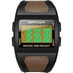 Sanda 222 Kare Dial Dijital Spor Elektronik Kol Saati (Altın) (Yurt Dışından) - Normal Beden