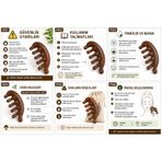 Sandal Ağacı Gua Sha, Masaj Aleti Yüz & El & Tüm Vücut & Saç Bakım No:6
