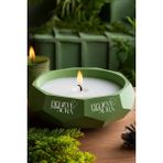 Sandal Ağacı Kokulu Mum - %100 Soya Mumu El Yapımı Yeşil Beton Aromaterapi Kokulu Mum - 450 cc