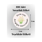 sandal hediyelik Teşekkür Kartı Sipariş Kartı Tebrik Kartı Yuvarlak Etiketi Paketleme Etiketi Kargo Etiketi 100 Adet