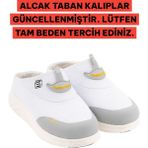 Sandal Spor Kadın Ince Taban Ortopedik File Sabo Doktor Hemşire Hastane Aşçı Terliği SS001-0258 Beyaz