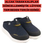 sandal spor Kadın Ince Taban Ortopedik File Sabo Doktor Hemşire Hastane Aşçı Terliği SS001-0258 Lacivert