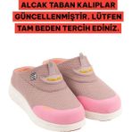 Sandal Spor Kadın Ince Taban Ortopedik File Sabo Doktor Hemşire Hastane Aşçı Terliği SS001-0258 Pudra