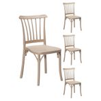 Sandalie 4 Adet Violet Cappucino Sandalye / Balkon-Bahçe-Mutfak