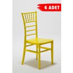 Sandalie 6 Adet Soho Sarı Sandalye / Balkon-Bahçe-Mutfak