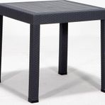 Sandalie 80X80 Camsız Antrasit Masa Bahçe Balkon