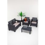 Sandalie Aksu 2+1+1+S Balkon&Teras Bahçe Mobilyası / Antrasit