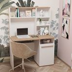 Sandalie Eva 50x110 Cm Çalışma Masası Bilgisayar Masası Ofis Ders Masa - Atlantik Çam Beyaz