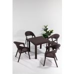 Sandalie Garden Rattan Kahve Masa Takımı Bahçe&Balkon