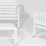 Sandalie Lara Mindersiz / 2 1 S Bahçe Takımı Balkon - Bahçe - Teras Mobilyası / Beyaz