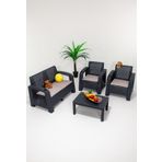 Sandalie Olimpos 2+1+1+S Balkon&Teras Bahçe Mobilyası / Antrasit