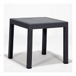 Sandalie Rattan Antrasit 80x80 cm Bahçe Masa