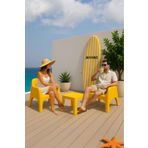 SANDALİE Şile Pratik Bahçe, Balkon Oturma Grubu ( 1+1+S ) Bahçe Mobilyası, Bahçe Takımı, Plaj, Kafe, Balkon