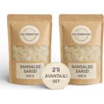 Sandaloz Sakızı - Doğal Sandaloz Sakızı 2X100 gr - Avantajlı Paket - Elma Sirkesi ile Uyumlu - 200 gr