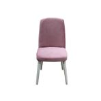 Sandalye 14598 Giydirme Model Kayın Retro Ayak Babyface Pembe Kumaş Beyaz Papel