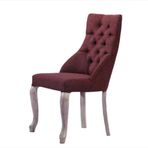 Sandalye 19804 Zus066 Kapitone Model Bordo Renk Ort Oturum Sırt Kavrar Kayın Ayak