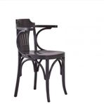 Sandalye 1984 Zus253 Kulak Sırtlık Model Siyah Renk Kayın Bambu Ayak Oval El Yapı