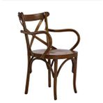 Sandalye 19895 Zus246 Caprz Sirt Model Kayin Bambu Kolcak Ack Ceviz Renk El Yapim