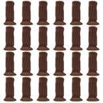 Sandalye ayağı çorabı, 24 adet mobilya çorabı, keçe pedli, kahverengi örgü mobilya çorabı, elastik mobilya çorabı, örgü, sandalye ayağı çorabı, mobilya ayakkabısı, sert ahşap zeminler için