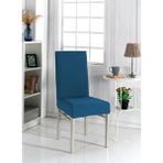 Sandalye Kılıfı Likralı ,lastıklı ,yıkanabilir Piti Kare Desen 1 Adet - 45 x 45 x 60 cm - Petrol