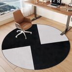 Sandalye Mat Sert Zeminler Ofis Koltuğu Mat Yuvarlak Oyun Zemin Mat Rolling Sandalye Mat Kaymaz Gamer Zemin Mat 140cm Zemin Koruma Mat