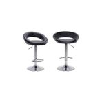 Sandalye Mekanı Bar Sandalyesi Ergonomik Tasarım ve Şık Dekor ile Siyah Suni Deri Metal Yapı