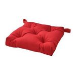 Sandalye Minderi Kırmızı Renk 40/35x38x7 Cm MeridyenDukkan Cırt-Cırtlı IKEA-Pamuklu