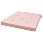 Sandalye minderi, pembe-beyaz, 42/35x40x4 cm