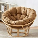 Sandalye Minderi Yuvarlak Sandalye Minderi Sandalye Minderi Polirattan Sandalye Asma Sandalye Minderi Sandalye Minderi Sandalye Minderi Açık Kahverengi 140 x 140 cm