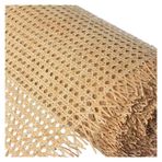 Sandalye onarım kiti saman ön bastırılmış kamış, sandalyeler için açık kumaş (boyut: 40 x 100 cm: 60 x 150 cm) dayanıklı, çevre dostu ve kolay kurulum