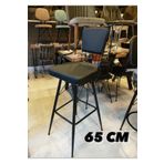Sandalye Shop (YENİ ÜRÜN) Reina Bar Sandalyesi Siyah. 90 Cm Ve Üzeri Ada&masalara Uygun