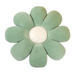 Sandalye ve Zemin için Peluş Çiçek Şekilli Koltuk Minderleri Yumuşak Petal Kanepe Kırlent Minder (Yeşil 50 x 50 cm)