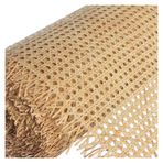 Sandalye yedek çubuğu, önceden bastırılmış rattan folyo, açık kumaş, sandalye onarım seti (40 x 100 cm, boyut: 90 x 300 cm). Dayanıklı ve kolay kurulum.