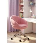SandalyeDeposu İstiridye Çalışma Koltuğu (PEMBE LAKOS KUMAŞ)