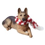 Sandicast XSO16003 Alman çoban köpeği Kırmızı ve beyaz şal Noel Ornament