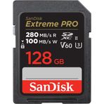 SanDisk 128GB Extreme PRO SDXC UHS-II Hafıza Kartı - C10, U3, V60, 6K, 4K UHD, SD Kart - SDSDXEP-128G-GN4IN