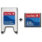 Sandisk 2 GB Compact Flash Hafıza Kartı ve PCMCIA
