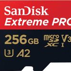 SanDisk 256 GB Extreme PRO microSDXC kartı + SD adaptörü + RescuePRO Deluxe, 200 MB/sn'ye kadar, A2 App Performance, UHS-I, Class 10, U3, V30