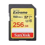 Sandisk 256GB SD KART 150Mb/s EXTREME C10 SANDISK SDSDXV5-256G-GNCIN Sandisk