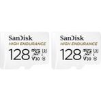 Sandisk 2'li Paket High Endurance 128GB 100/40MB/S Microsdxc C10 V30 Hafıza Kartı SDSQQNR-128G-GN6IA